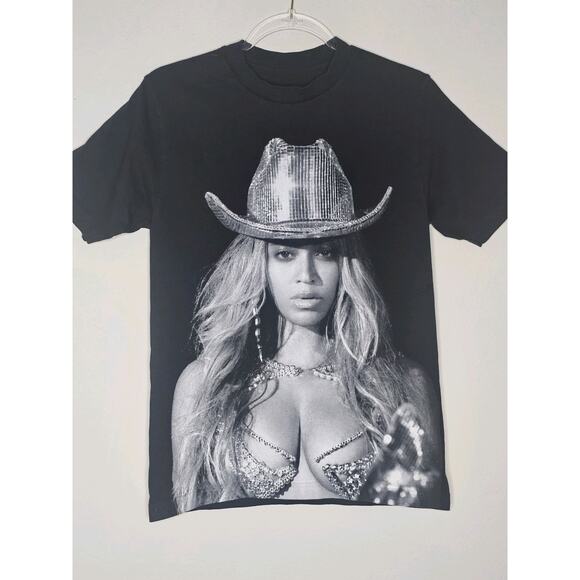 BEYONCE OFFICIAL RENAISSANCE WORLD TOUR CONCERT T-SHIRT COWBOY HAT Size S - Picture 6 of 8